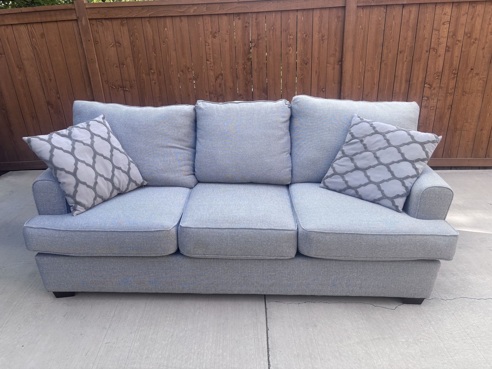 Blue/Grey Couch