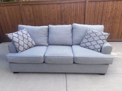 Blue/Grey Couch