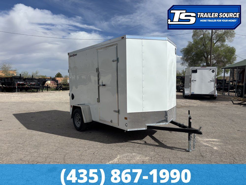 6x10 Wells Cargo FastTrac Enclosed Cargo Trailer - 6'6" Interior - 3.5K GVWR - Ramp Door