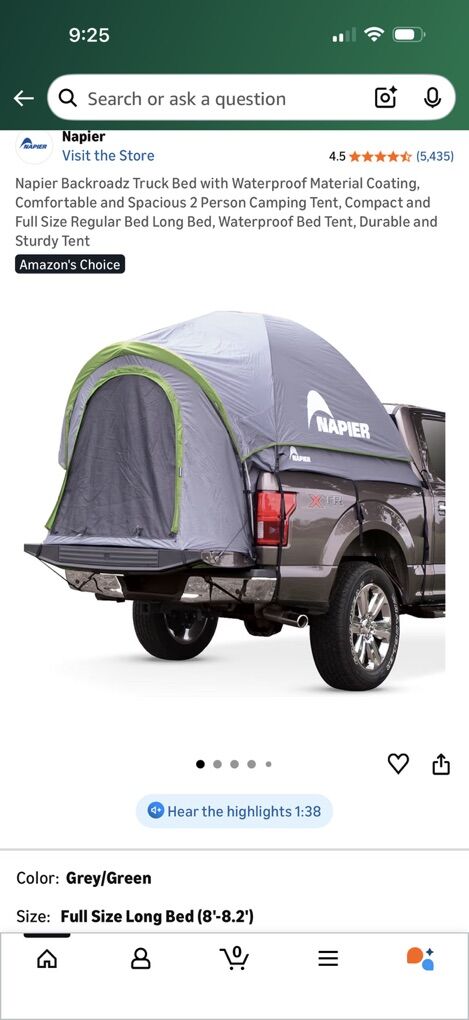 Truck Bed Tent Bundle Brand New Never Opened