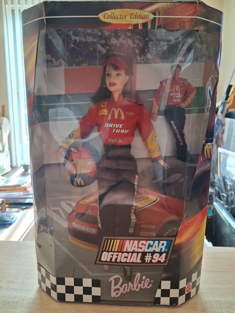 Barbie NASCAR Official #94 McDonald's Collector Edition Doll - Sealed Box, Great Condition