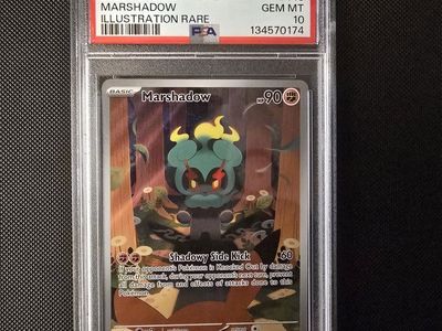 2025 Pokemon MEG EN Marshadow Illustration Rare #146 PSA GEM MT 10 - Mega Evolution