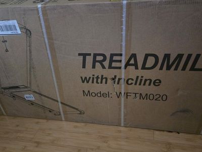 New, still in the box. Never opened Treadmill