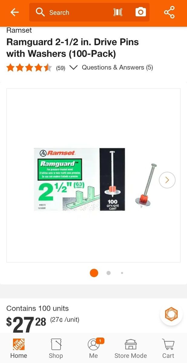 Drive Pins with washers