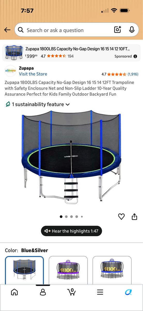 Zupapa trampoline