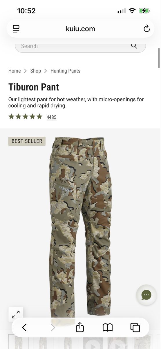Kuiu Tiburon Valo pants - New with Tags