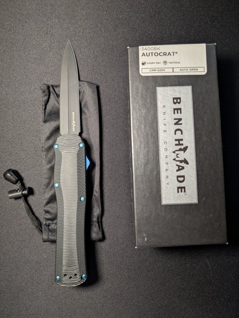 Benchmade Autocrat OTF Knife - Black G10 -  Brand New!
