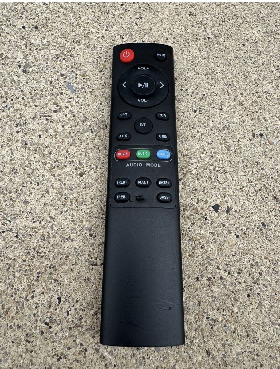 Universal Soundbar Audio Remote Control - Black