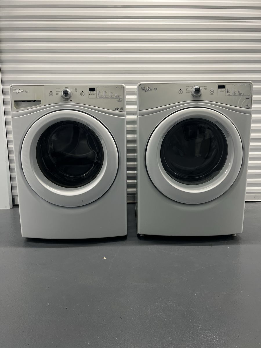 Whirlpool Duet Front Load Washer & Electric Dryer Set - White