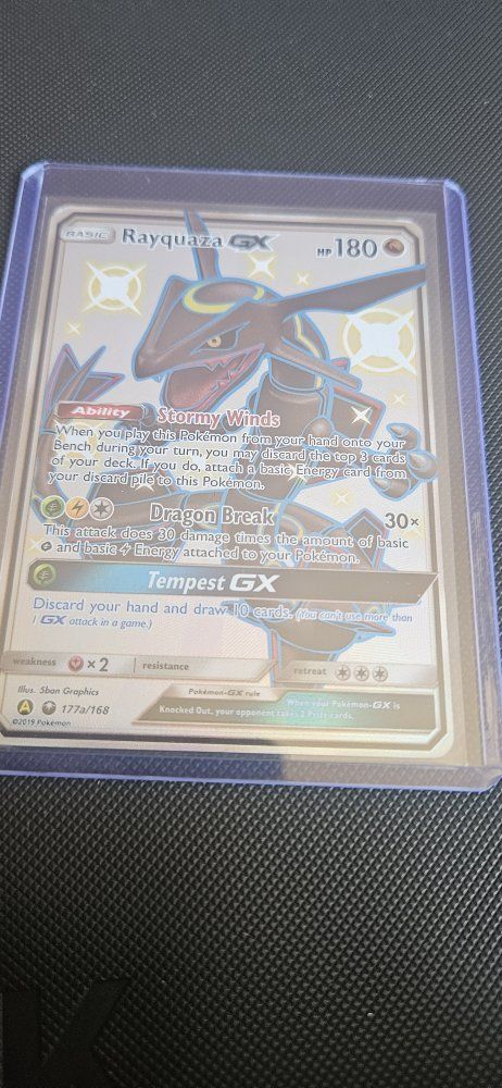 Pokémon TCG Rayquaza GX Shiny Vault 177a/168 Ultra Rare Card