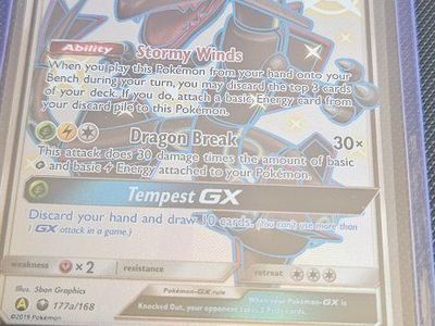 Pokémon TCG Rayquaza GX Shiny Vault 177a/168 Ultra Rare Card