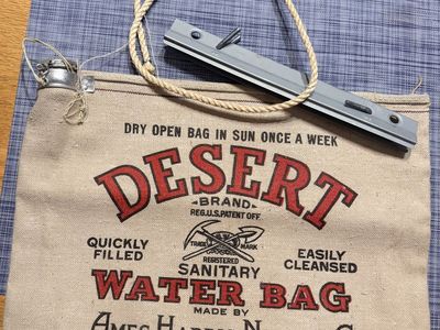 Vintage Collectible DESERT WATER BAG by AMES HARRIS NEVILLE CO, San Francisco, USA