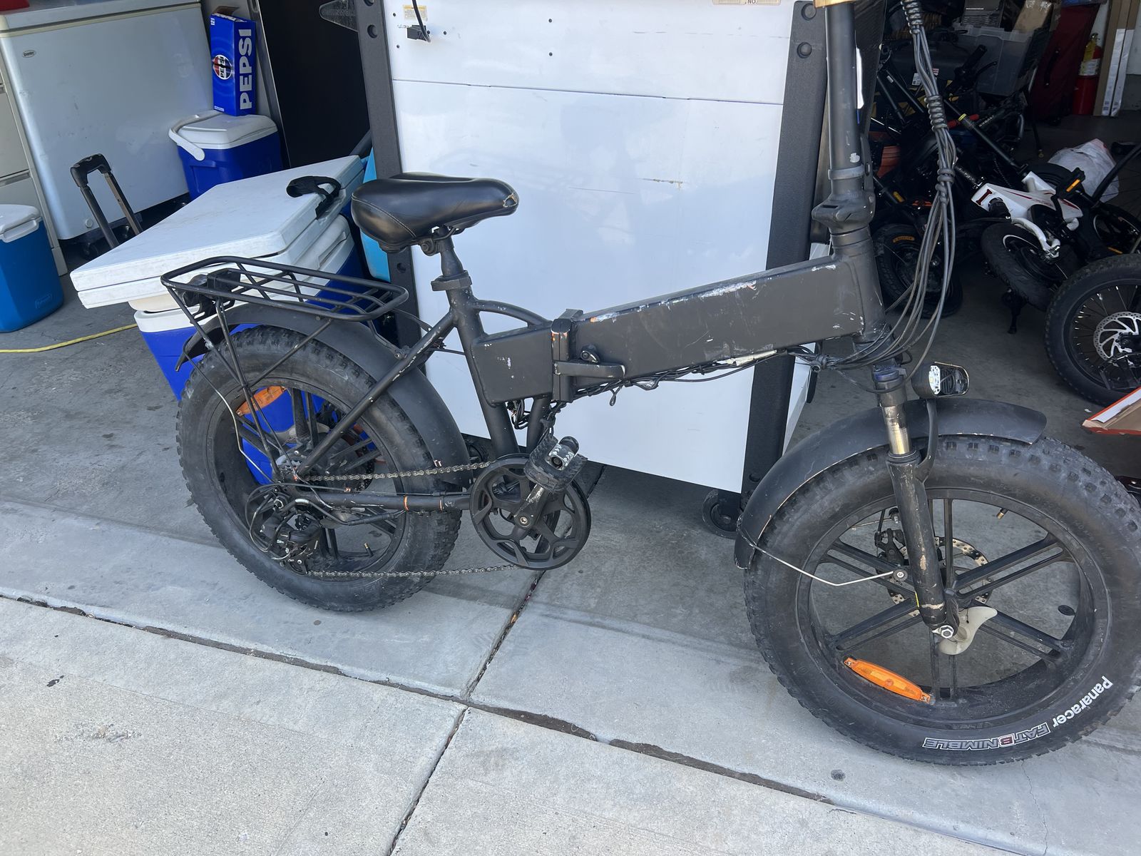 ENGWE Electric Folding Fat Tire Bike with Rack