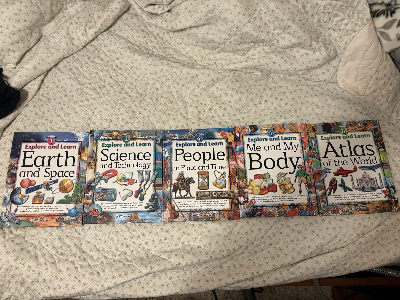 Southwestern Explore and Learn Children's Books: Earth, Science, People, Body, Atlas (5-Book Set)