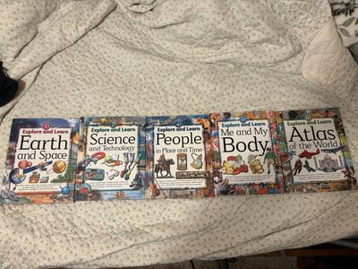 Southwestern Explore and Learn Children's Books: Earth, Science, People, Body, Atlas (5-Book Set)