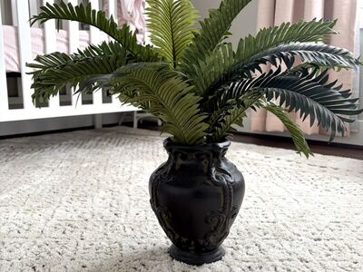 Artificial Fern Plant with Vase