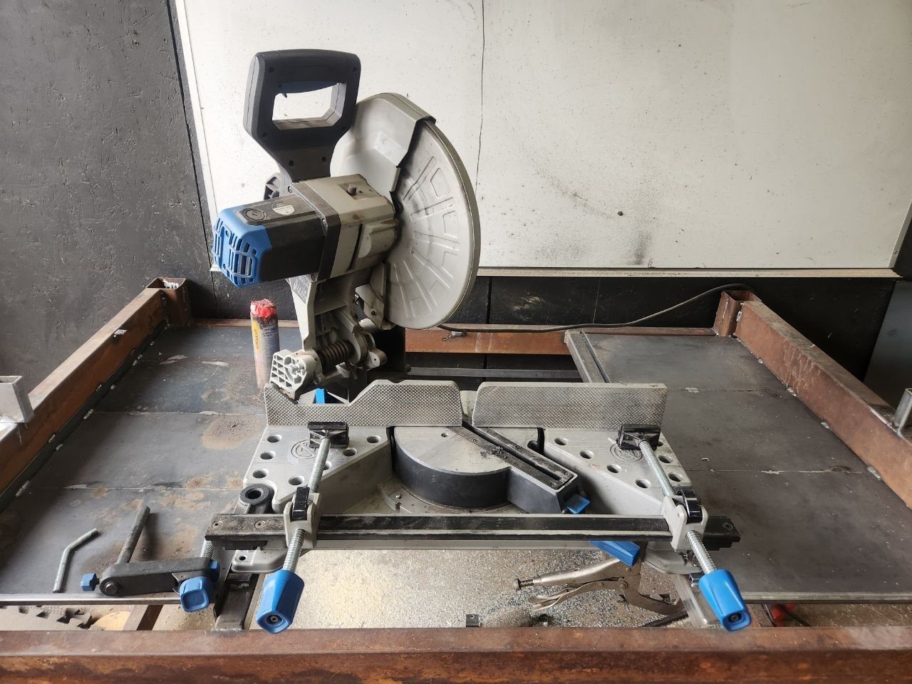 Evolution S355MCS 14 inch Metal Cutting Mitering Chop Saw with Bench