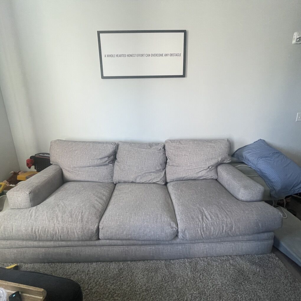RC WILLEY GREY CLOUD COUCH