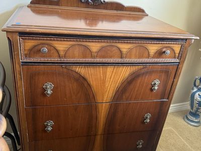 Antique waterfall dresser