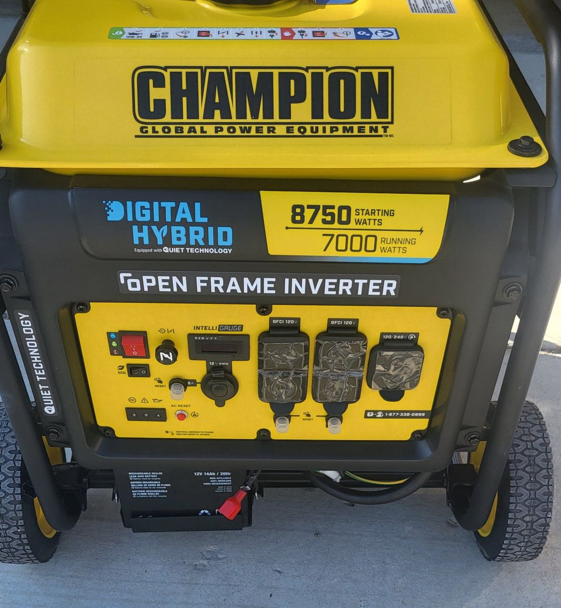 New Champion 7000/8750W portable Inverter Generator