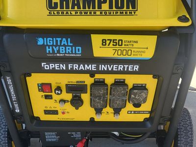 New Champion 7000/8750W portable Inverter Generator