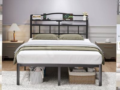 Brand New Queen Bed w/ USB & AC Outlets