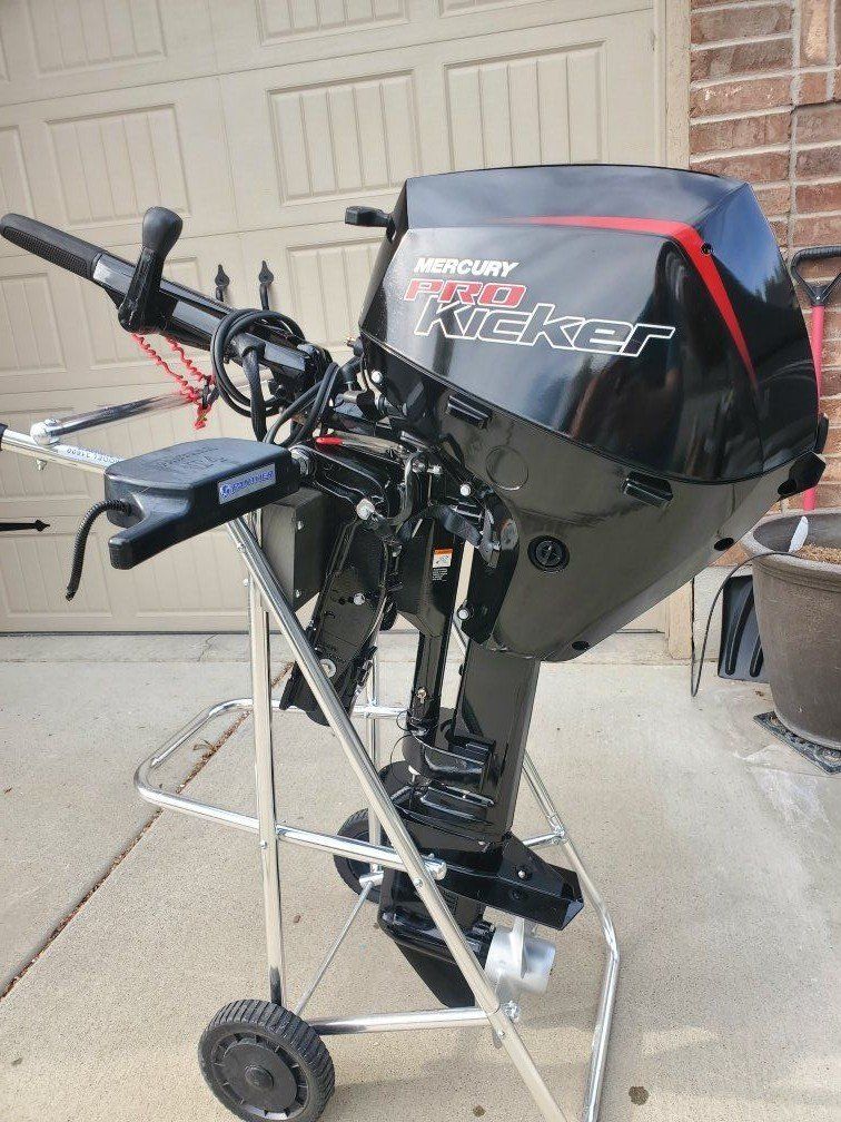 2022 Mercury 15 hp pro kicker with panther T4
