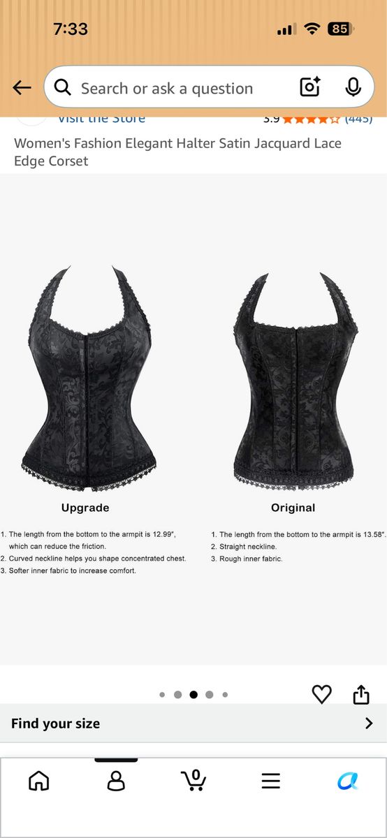 Women’s skirt/corset costume