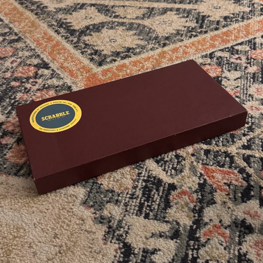 Vintage SCRABBLE Board Game - 1953-1948 - Complete - Selchow & Righter