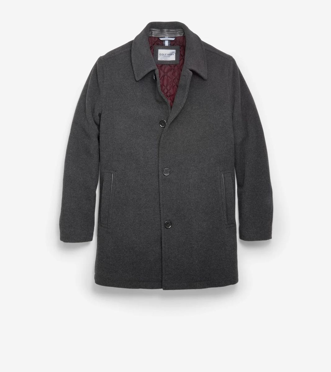 Cole Haan - Charcoal Wool Blend Car Coat (M)