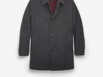 Cole Haan - Charcoal Wool Blend Car Coat (M)