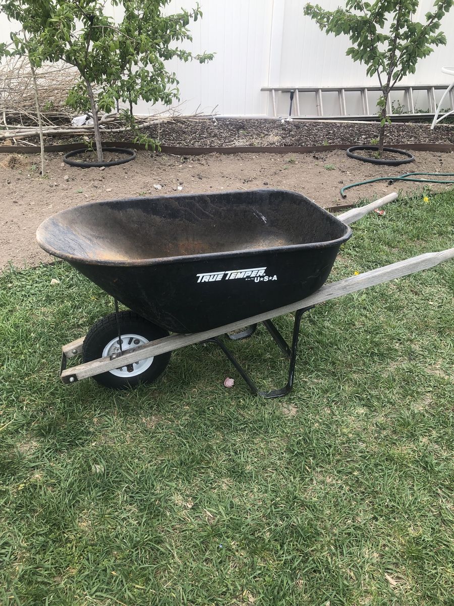 Metal wheelbarrow