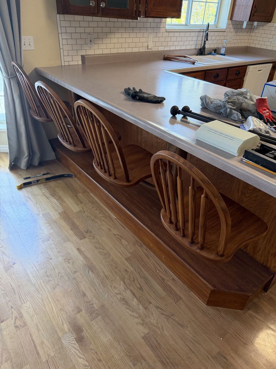 Suspend it Seating with Solid Oak Base