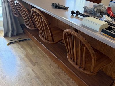 Suspend it Seating with Solid Oak Base