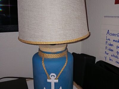 Blue Ocean Anchor Table Lamp