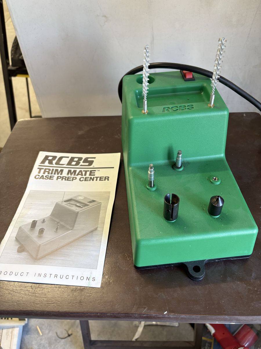 RCBS Trim Mate Case Prep Center - Reloading Tool with Brushes and Instructions