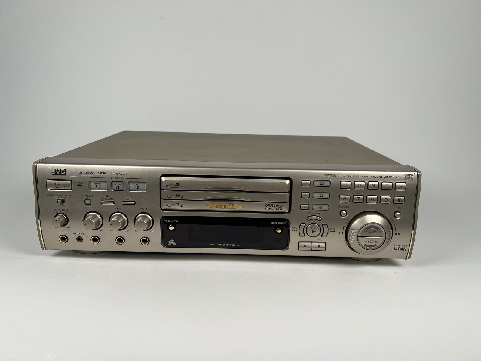 Vintage JVC XL-MV505 3-Disc Video CD Player Karaoke Changer