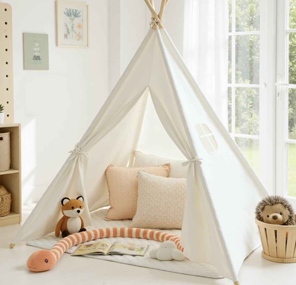 Teepee tent with window