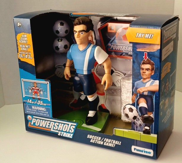 Funrise POWERSHOTS Strike Soccer/Football Action Game - 14in/35cm Action Figure