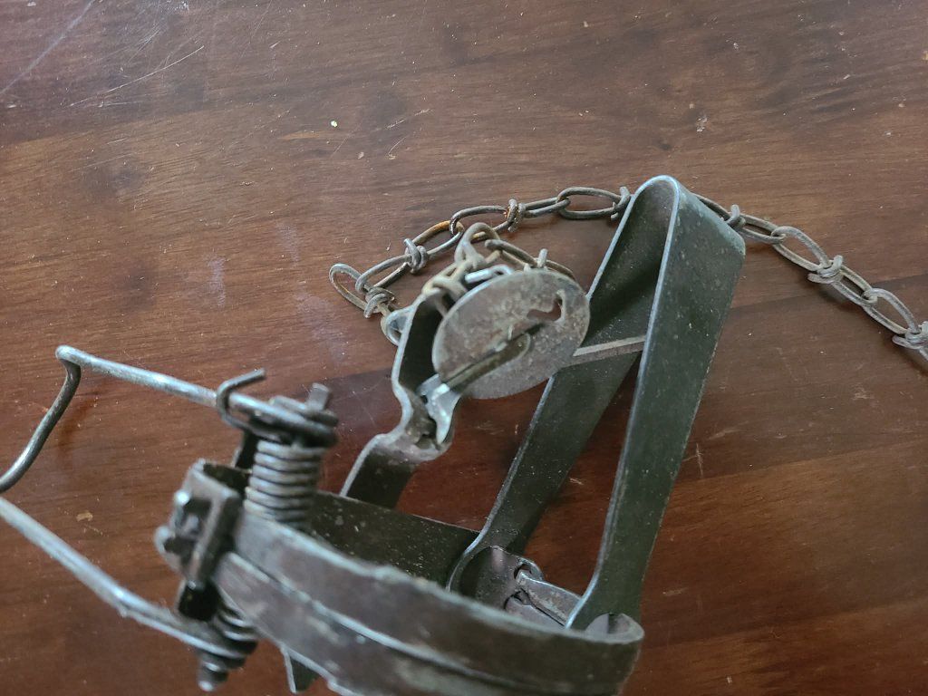 vintage metal trap