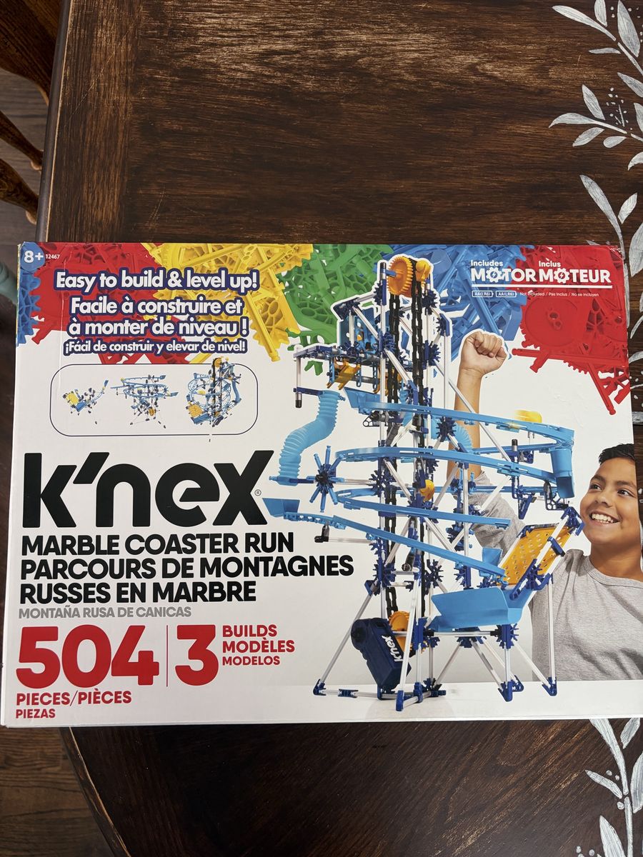 K'NEX Marble Coaster Run Building Set, 504 Pieces, Motorized