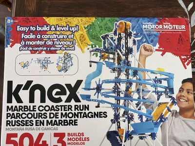 K'NEX Marble Coaster Run Building Set, 504 Pieces, Motorized