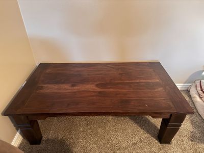 Beautiful Tahoe Walnut Cocktail Coffee Table