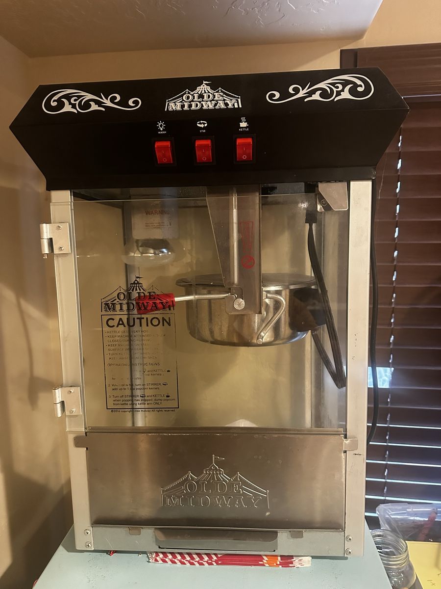 Olde Midway Vintage Style Countertop Popcorn Machine Maker