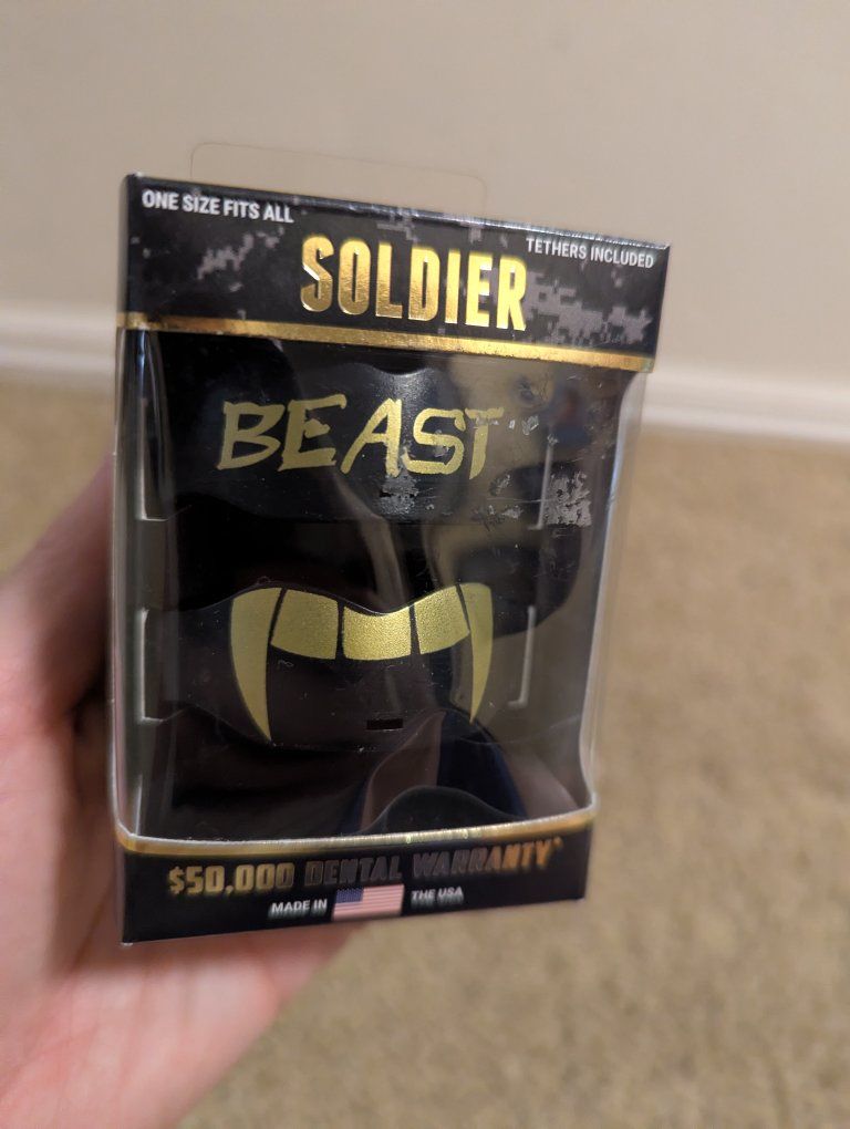 Soldier Sports The Custom Beast Mouthguard 2-Pack Black & Gold One Size