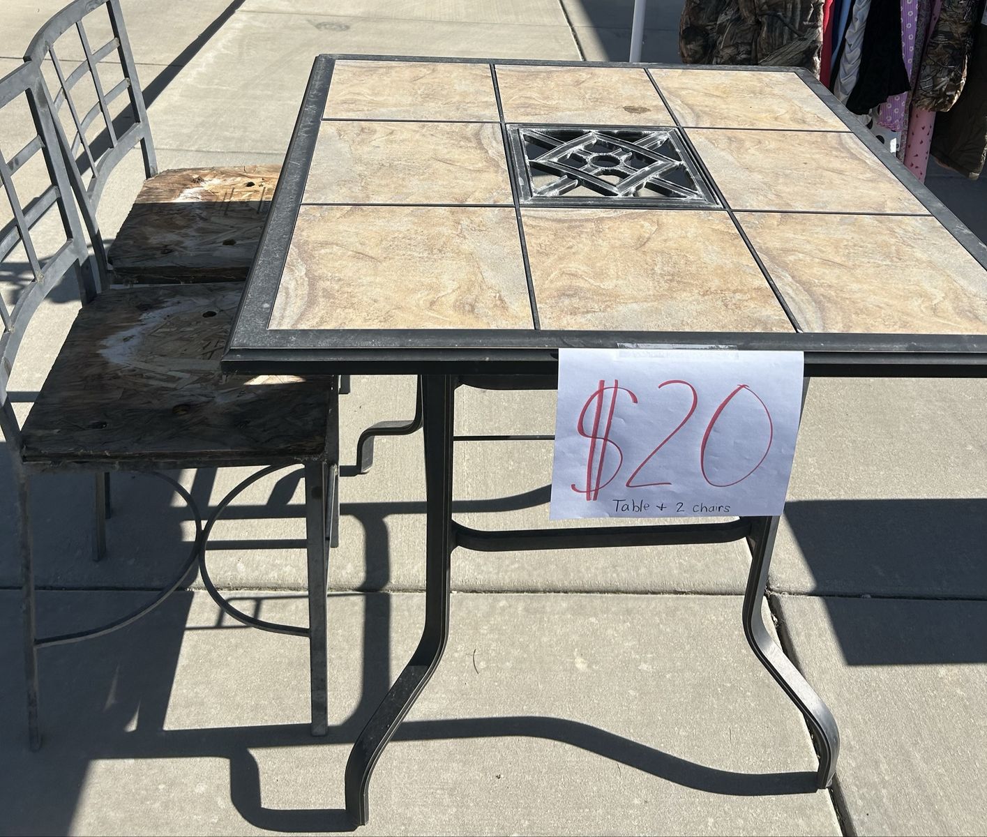 Outside Table and chairs
