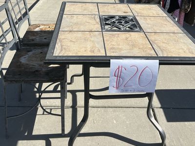 Outside Table and chairs