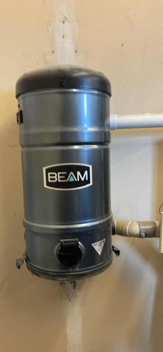 Beam Central Vacuum System with Attachments - Gray