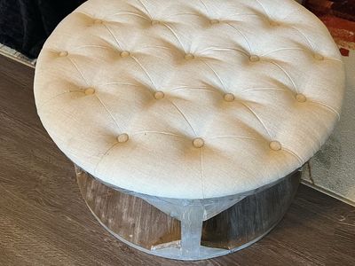 Round Tufted Ottoman