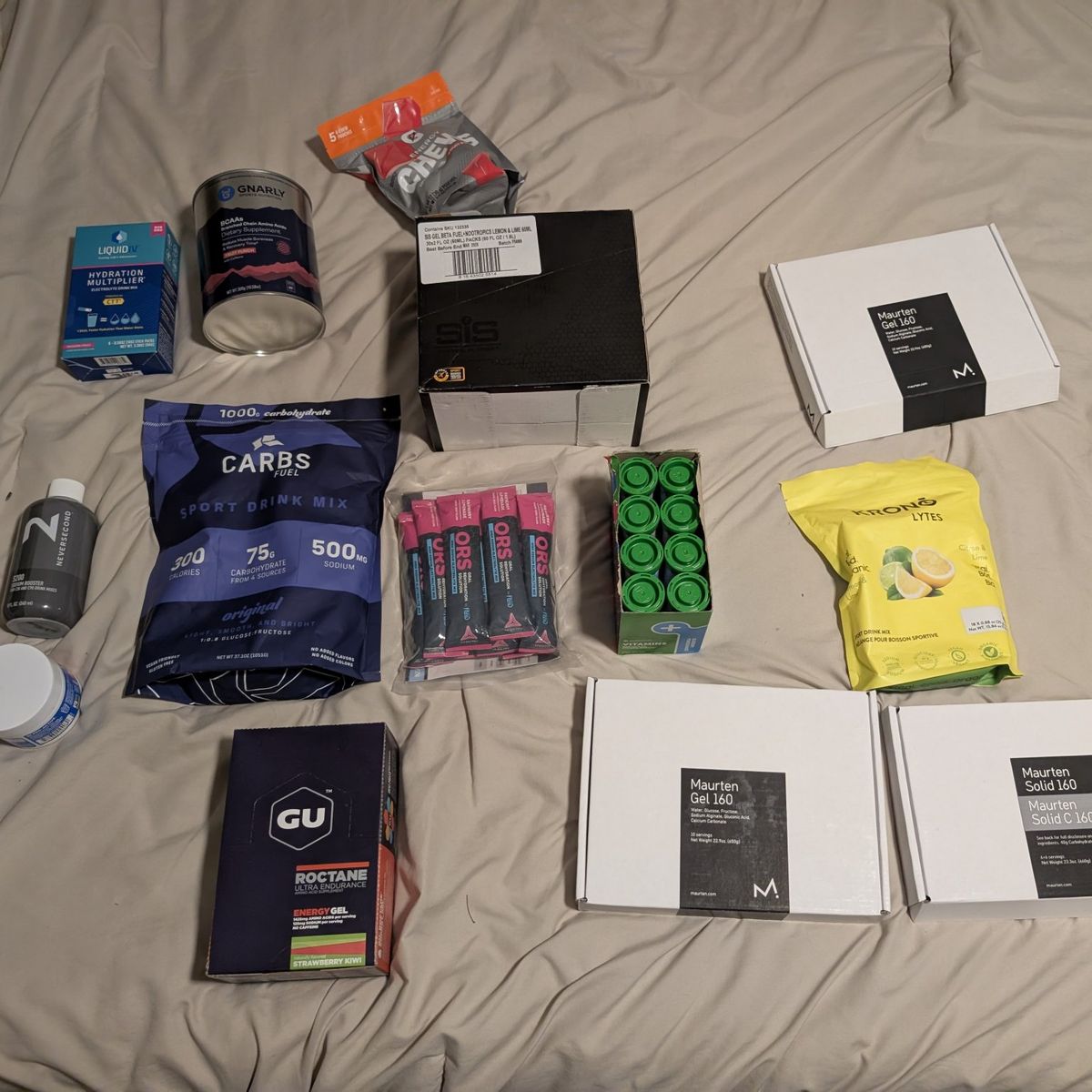 Running gels and fuel